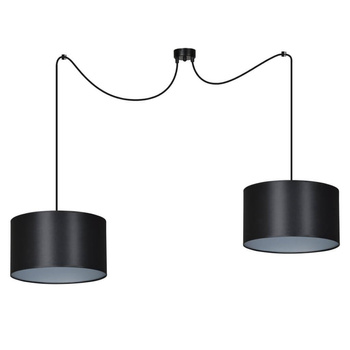 Lampa sufitowa styl Glamour czarny/złoty 2x60W 185/2 ROTO 2