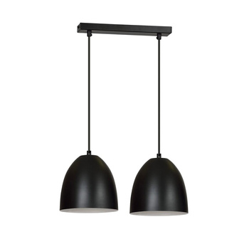 Podwójna lampa czarno-biały 2x60W E27 45cm 391/2 LENOX 2