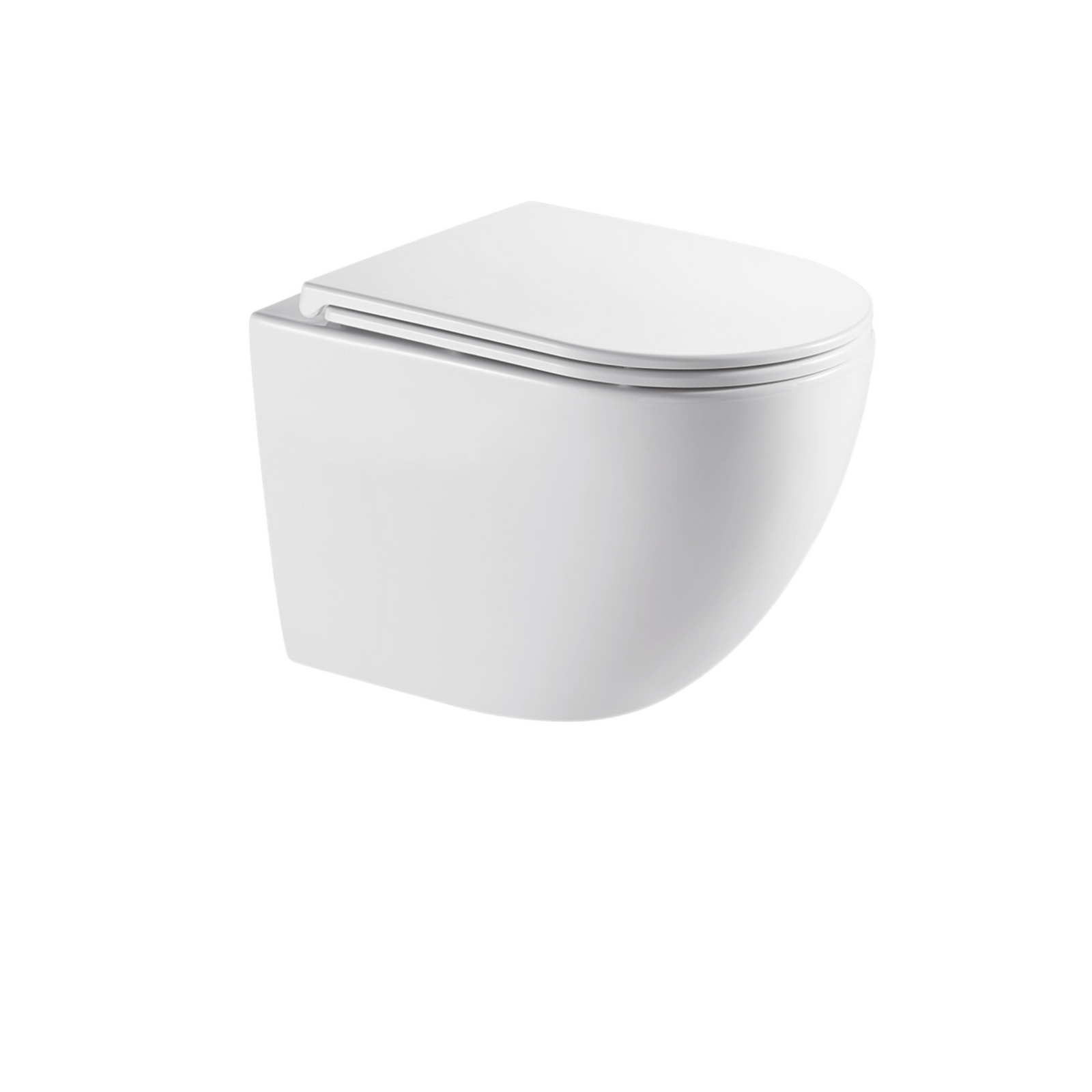 MISKA WC PODWIESZANA, QFS, ASTRI OKRĄGŁA, Z DESKĄ WOLNOOPADAJĄCĄ