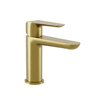 Clever 2.0 bateria umywalkowa stojąca, złoty szczotkowany