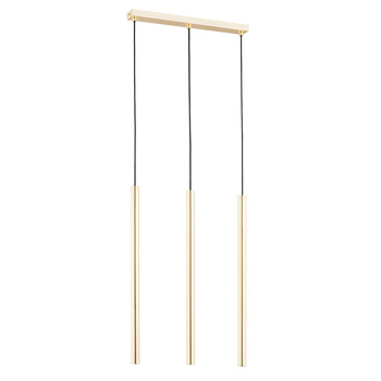 Listwa sufitowa COLLET 62287 z podłużnymi kloszami ZŁOTA