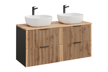 Zestaw mebli łazienkowych Xilo 120cm z umywalkami nablatowymi – SET-XIL B 120CM UN.6252