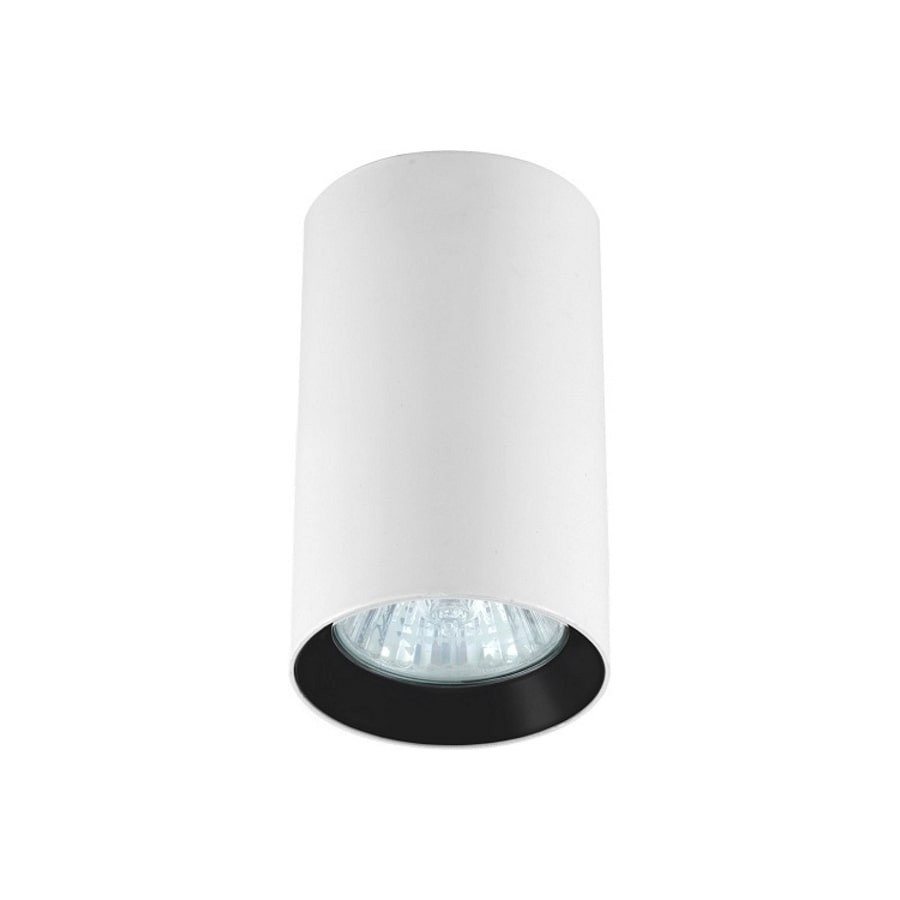 Tuba natynkowa Manacor 9 cm biało - czarna 1xGU10