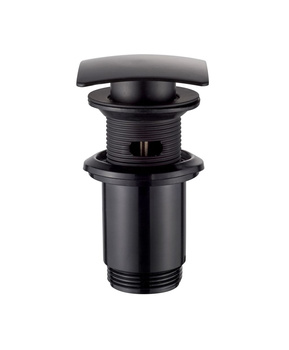 KOREK CLICK-CLACK, MOSIĘŻNY, UNIWERSALNY, DUŻY GRZYBEK KWADRAT CZARNY