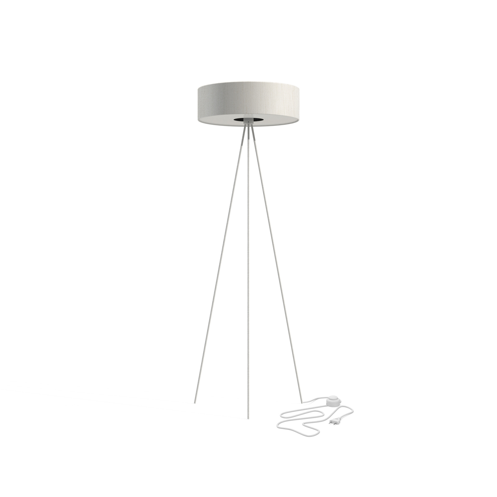 Elegancka lampa stojca do salonu biay 3xE27 154cm 7990