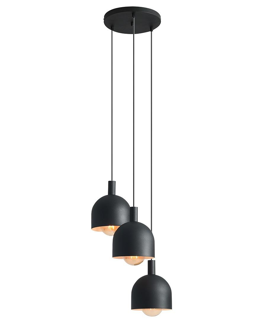 LAMPA WISZCA BERYL 3 BLACK NA KOLE