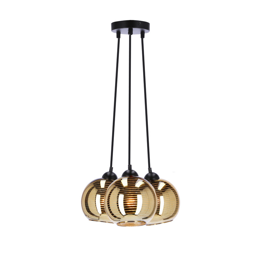 TRIO LAMPA WISZCA E27 KLOSZ ZOTY 33-11961