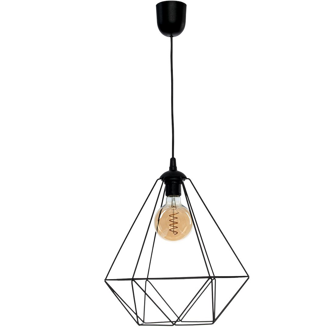 Lampa wisz�ca BASKET BLACK 1xE27