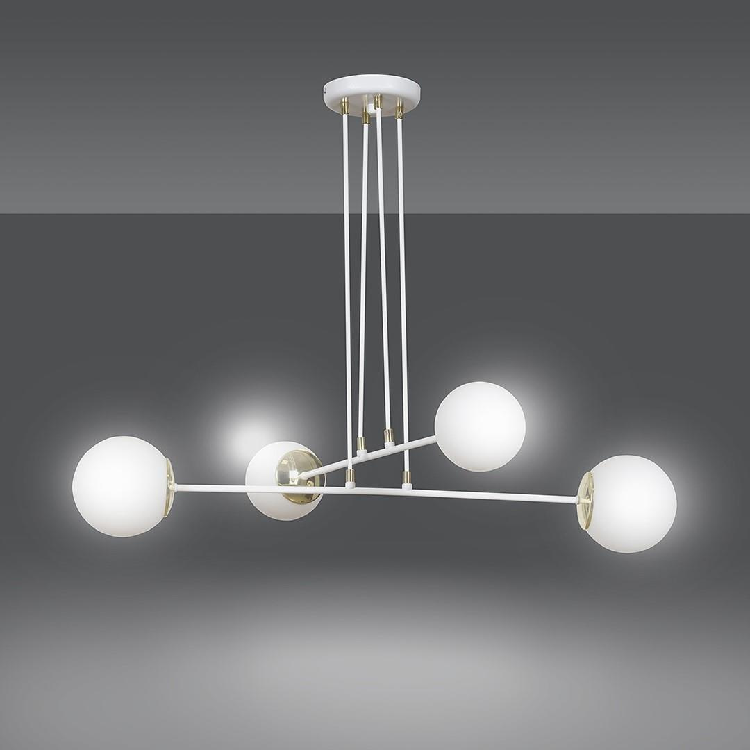 Biao-zota lampa wiszca z klasycznymi kloszami 4x40W 967/4 OGNIS 4