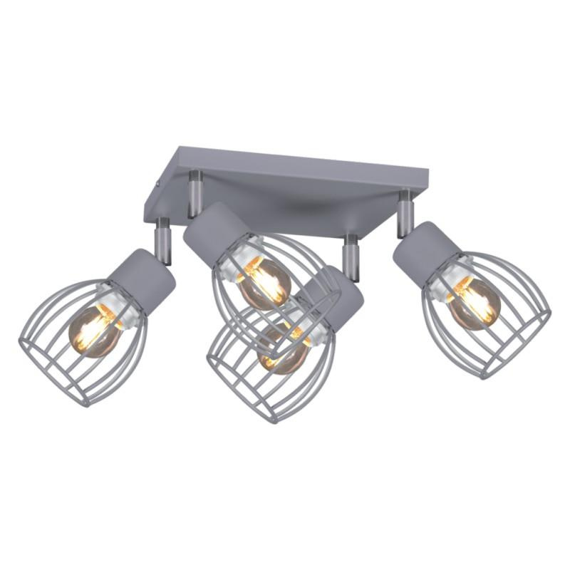 Loftowa lampa sufitowa z regulacj kta wiecenia K-4587 z serii MIKA GRAY