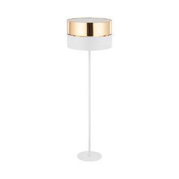 Lampa podłogowa 1xE27 HILTON WHITE/GOLD 5074