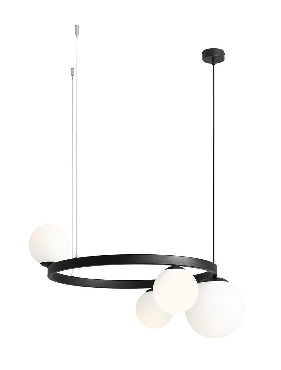 LAMPA WISZCA GARDA 4 RING BLACK