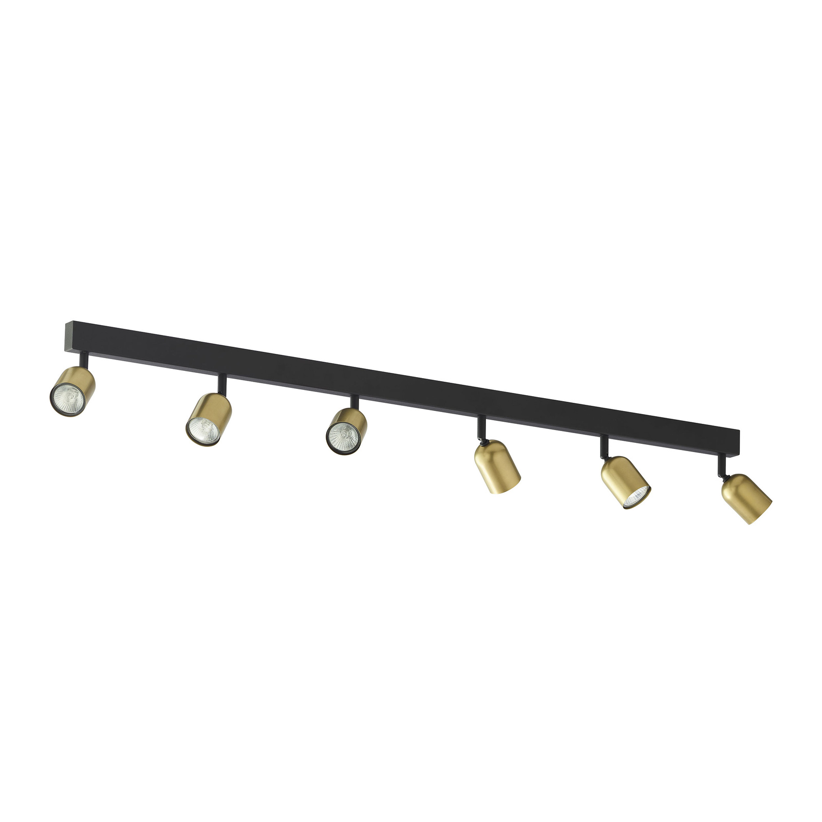 Designerska lampa sufitowa czarno-zota 6xGU10 TOP 1022