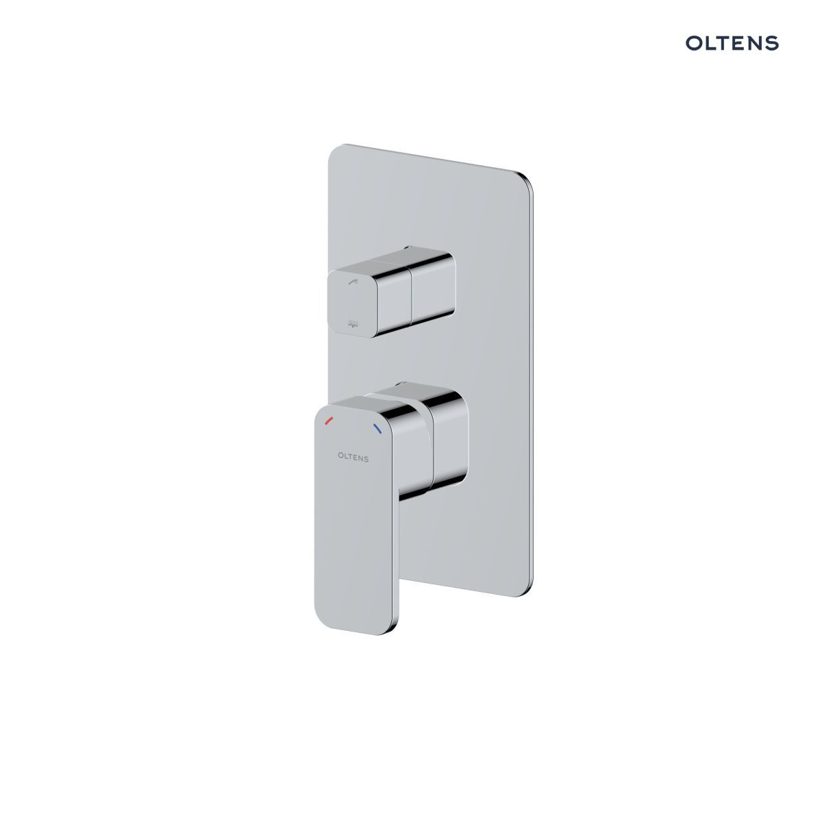 Oltens Hadsel bateria wannowo-prysznicowa podtynkowa komplet chrom 34108100