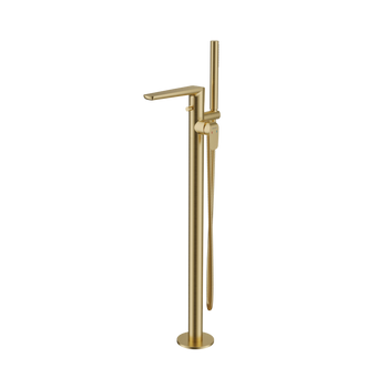 Clever 2.1 bateria wannowa wolnostojąca, złoty szczotkowany