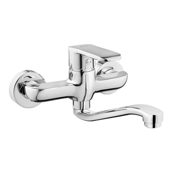 BATERIA ZLEWOZMYWAKOWA SC. SIROS WYLEWKA 21,5 CM CHROM