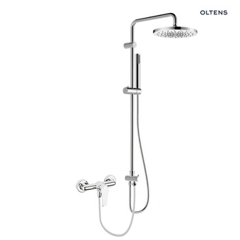 Oltens Jog zestaw prysznicowy z baterią prysznicową ścienną chrom 36052100