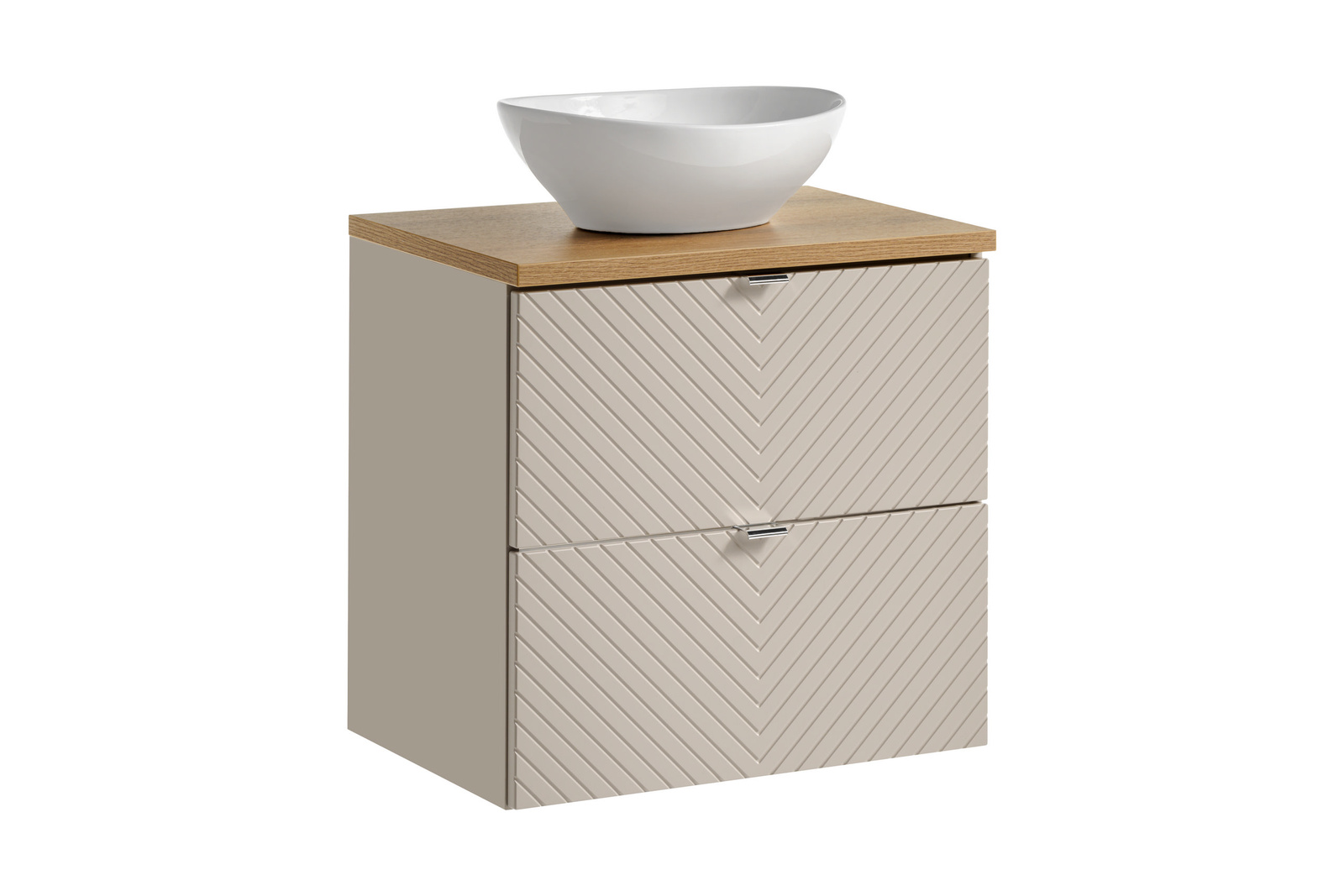 Zestaw meblowy 60cm z blatem i umywalką nablatową Lola set-vic b oak 60cm s un lola gw