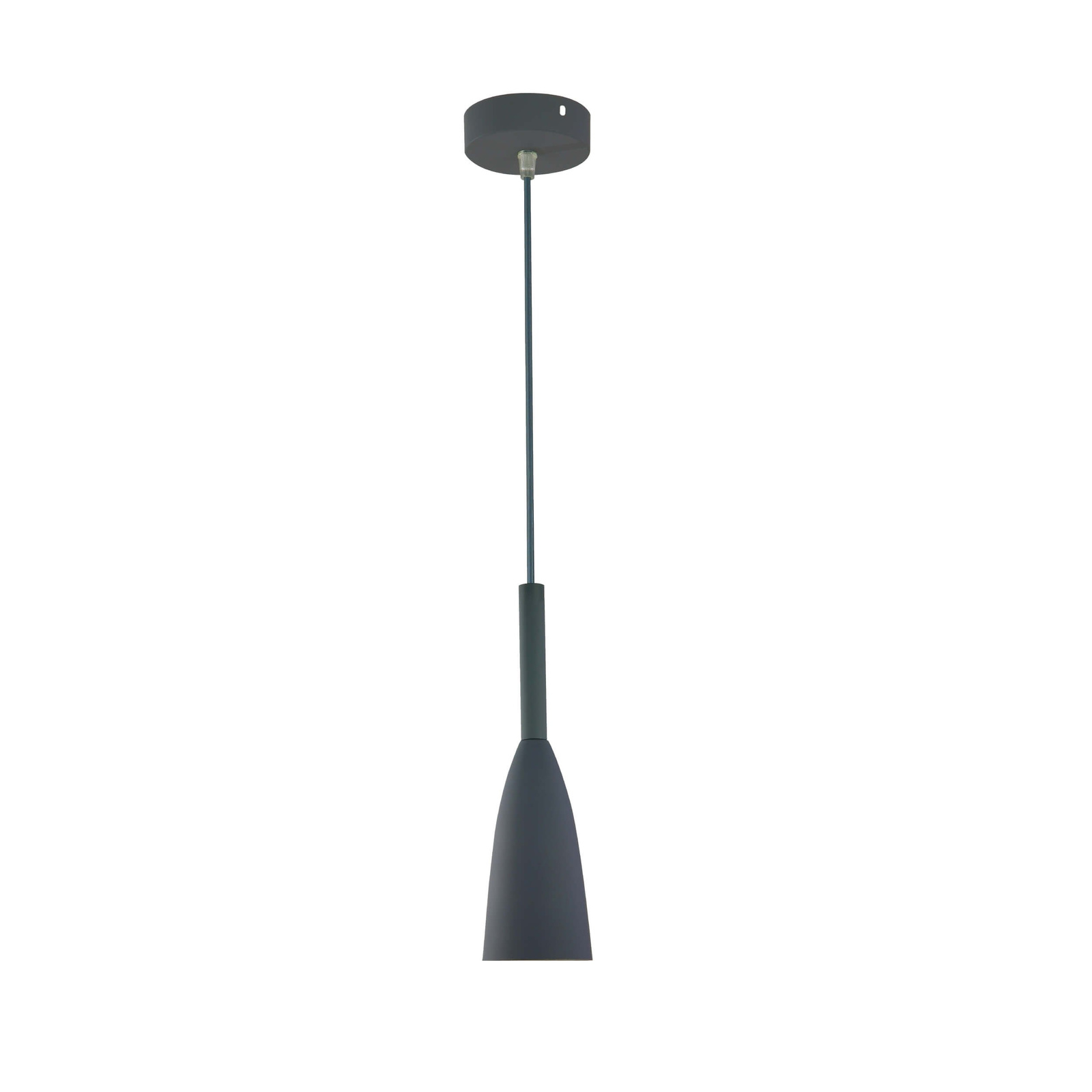 Lampa wisząca Solin 1 szara 1xE27
