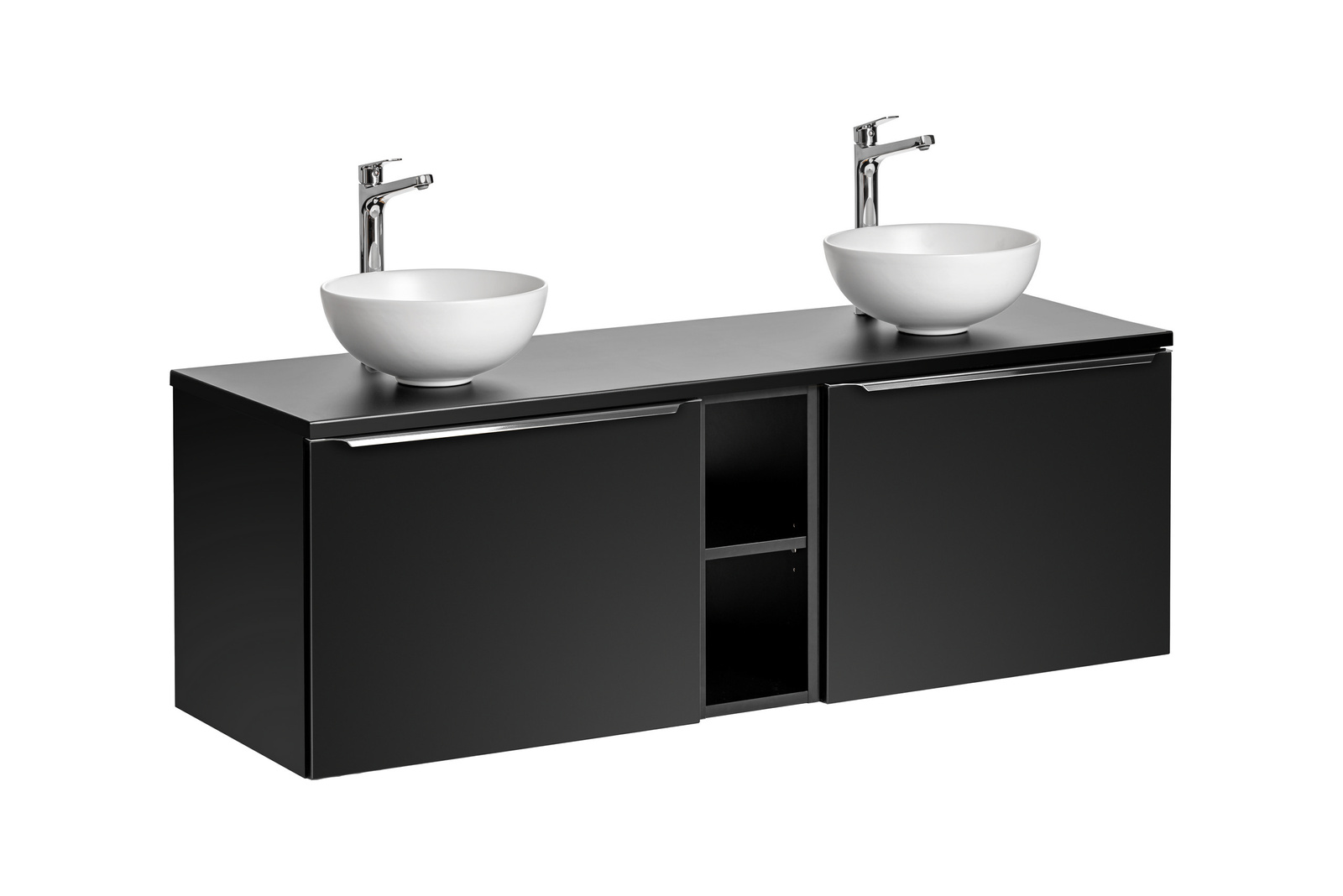 Zestaw meblowy 140cm z umywalkami nablatowymi SET-SFBL B 140CM UN. DOMI MW