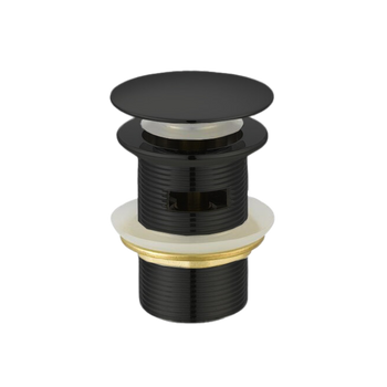 KOREK DO WANNY WOLNOSTOJĄCEJ + PRZELEW, KOLOR CZARNY