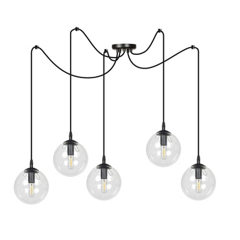 Lampa wisząca pająk 5 miodowe klosze 40W 936/5 GIGI 5