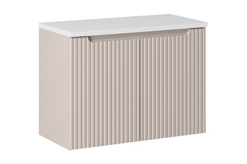 Zestaw mebli łazienkowych Nova Cashmere 80cm z blatem – set-noc b white 80cm d