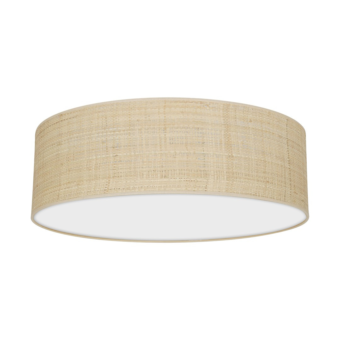 Lampa sufitowa MARSHALL WHITE / RATTAN 3xE27