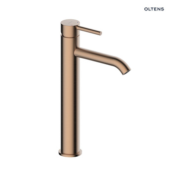Oltens Molle bateria umywalkowa stojąca wysoka miedź szczotkowana 32400610