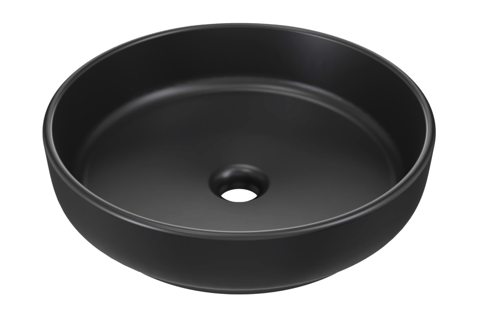 Umywalka nablatowa river 1 black matt un 40 ( e-6595 )