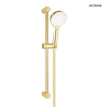Oltens Driva EasyClick Alling 60 zestaw prysznicowy złoty połysk/biały 36001800