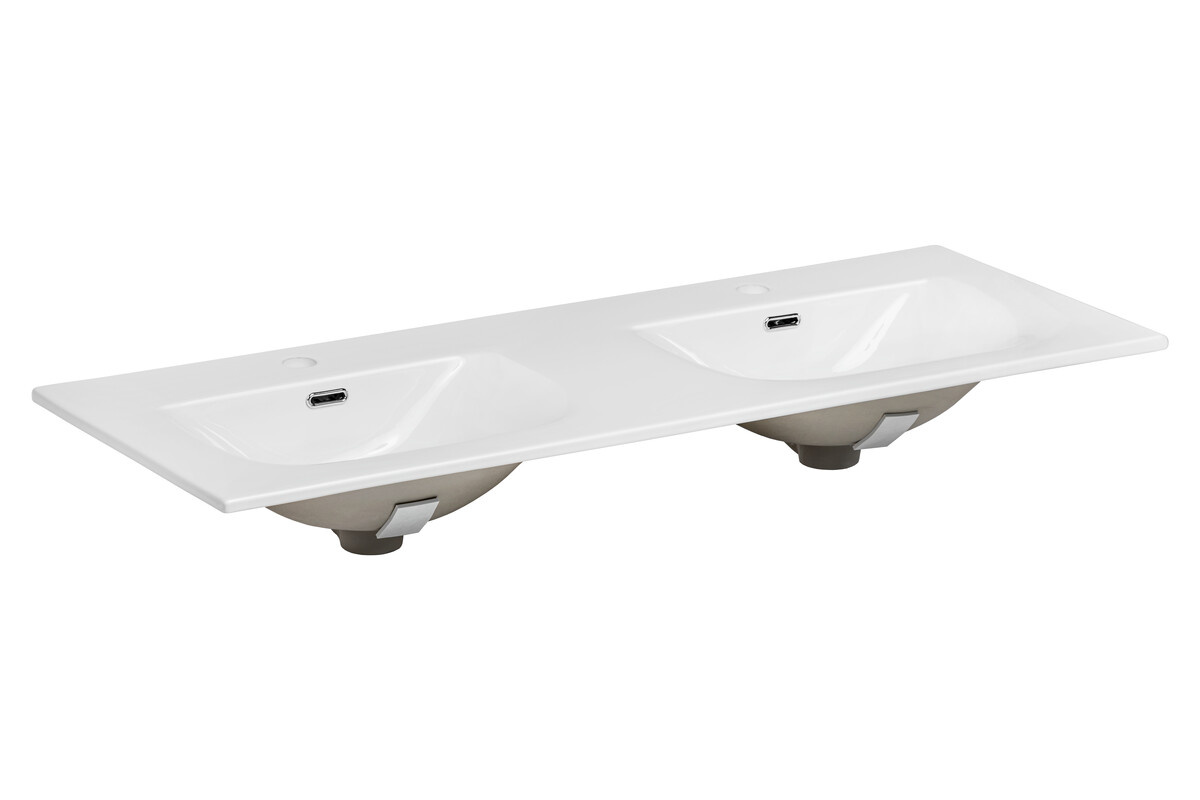 Umywalka meblowa dwukomorowa 120cm SKY 120D-8099