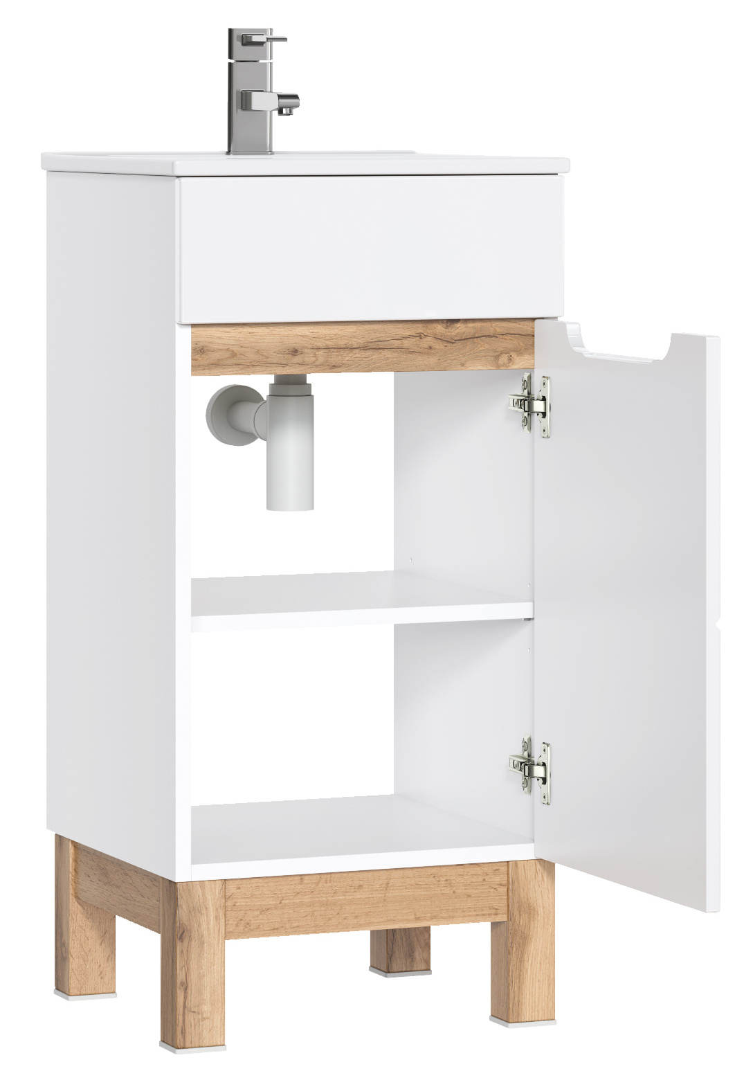 Szafka pod umywalk 40cm 1 drzwi BALI WHITE 823 -40 CM FSC