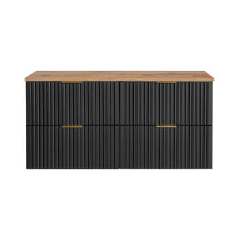 Zestaw mebli łazienkowych Adel Black 120cm – SET - ADB B 120CM WOTAN
