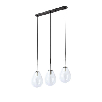 Lampa wisząca Fondi czarna 3xE14