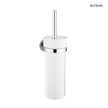 Oltens Gulfoss szczotka toaletowa wisząca biała/chrom 82101000