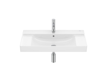 ONA Umywalka meblowa UNIK 80x46 cm Fineceramic® BIAŁY POŁYSK