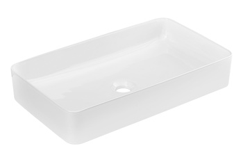 Ceramiczna umywalka nablatowa 61cm Biały Połysk UM-6275 SLIM 60 WHITE DP Comad
