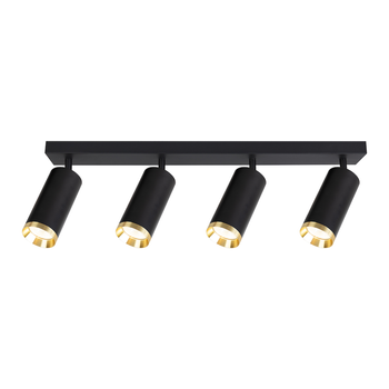 Oprawa Mica Spot Czarny + Złoty 4xGU10