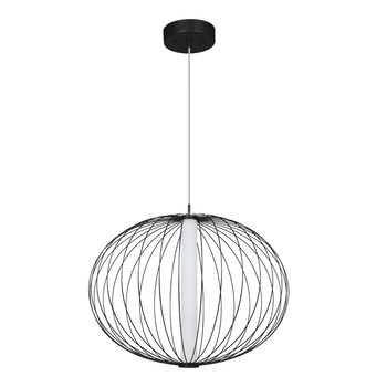 Lampa wisząca Treviso czarna LED 4000K