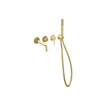 Delta Pi Zestaw wannowo-prysznicowy podtynkowy, 2 funkcyjny, złoty połysk