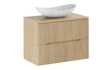 Zestaw mebli łazienkowych Nordic Cremona 80cm z blatem i umywalką nablatową Lena – SET-NC B CREMONA 80CM UN LENA MW