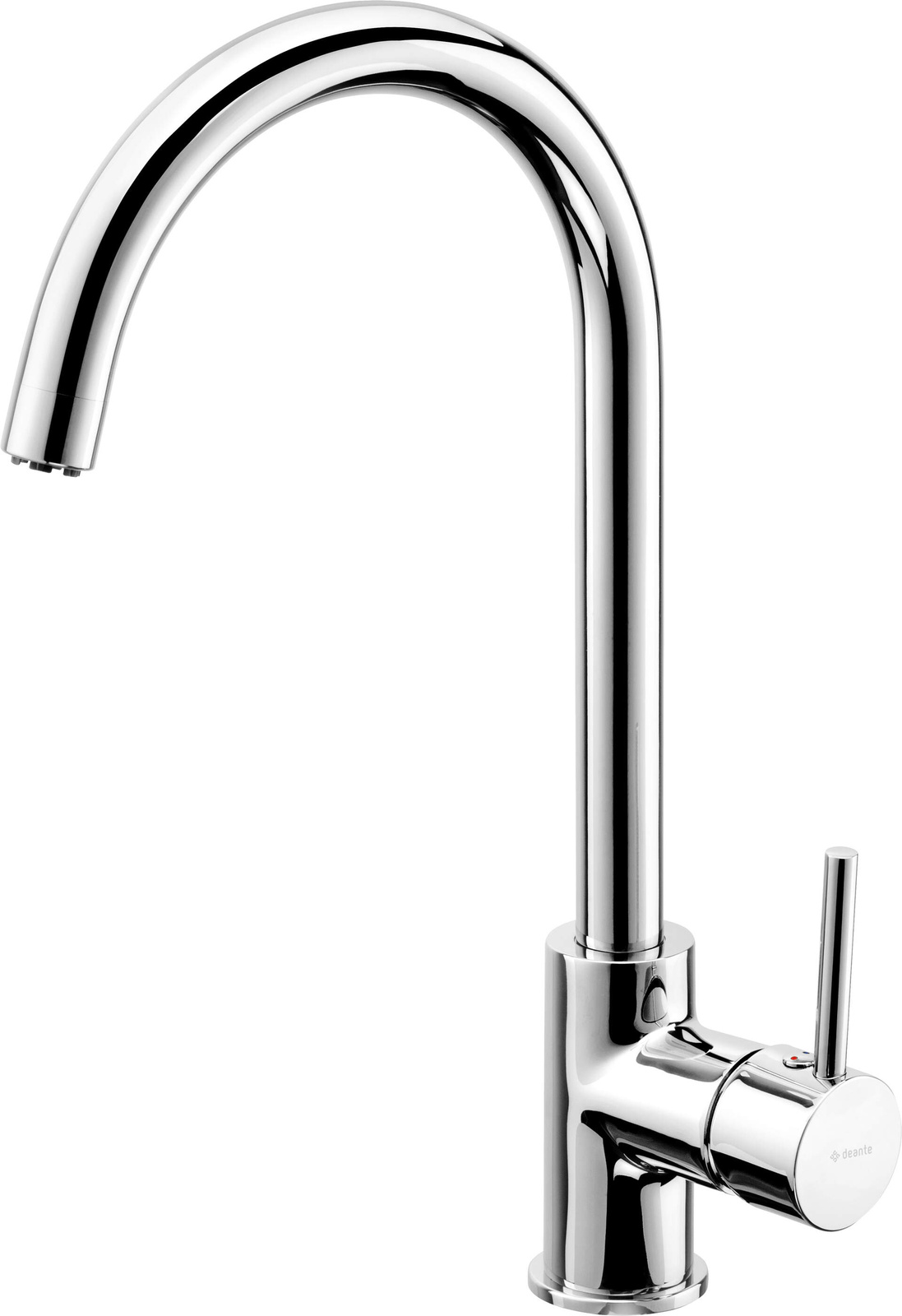 Bateria do podgrzewacza stojąca z wylewką "U" do podgzrewacza w chrom BEZ_062H