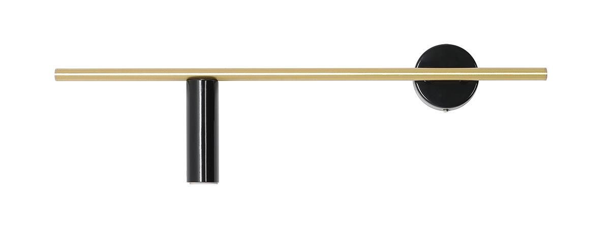 KINKIET TREVO BLACK BRASS (lewy)