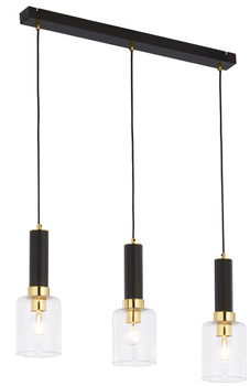 TULUZA nowoczesny zwis satynowany 3-punktowy klosz 1866