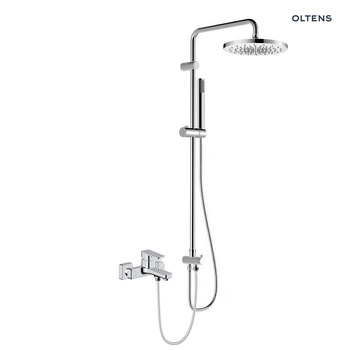 Oltens Hadsel zestaw prysznicowy z baterią wannowo-prysznicową ścienną chrom 36054100