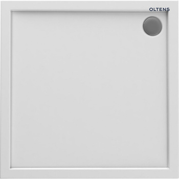 Oltens Superior brodzik 80x80 cm kwadratowy akrylowy biały 17002000