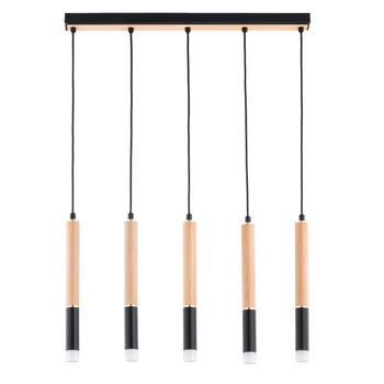 Listwa sufitowa 5-punktowa RODEO 63216 z elementami drewna