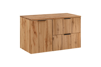 Zestaw mebli łazienkowych Adel Oak 100cm z blatem – SET-ADO B WOTAN 100CM LB