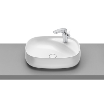 BEYOND Umywalka nablatowa 585x455x160MM FINECERAMIC ®, Supraglaze®